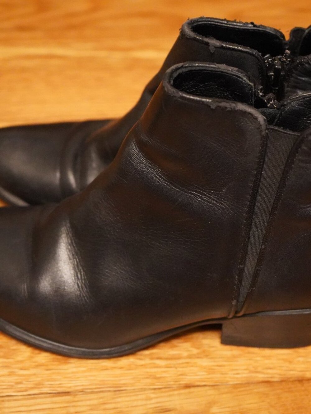 Leather Upper Ankle Booties
